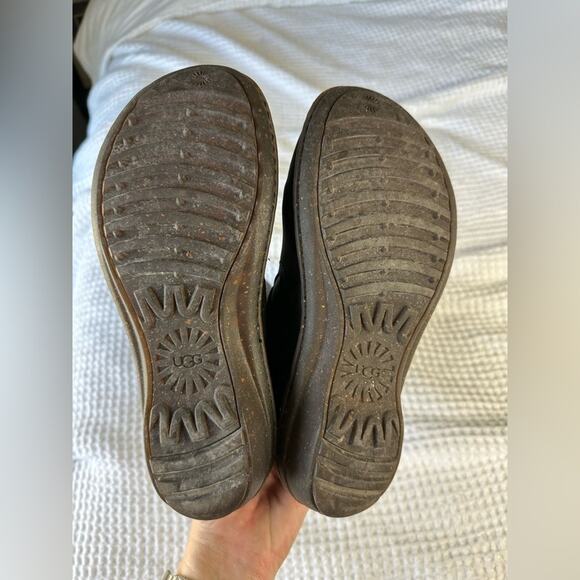 UGG Rosen Tall Leather Boots with Wool Lining Size 8 - Picture 9 of 11